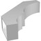 Ekena Millwork 5 1/2-in. W x 22-in. D x 26-in. H Balboa Architectural Grade PVC Knee Brace BRCP055X22X26BOA - alternate 4